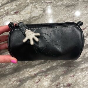 Vintage Leather Mickey Mouse Pouch from Disney World